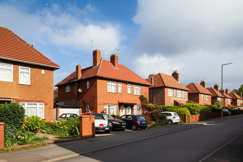 Vibrant street in Kenton, Newcastle