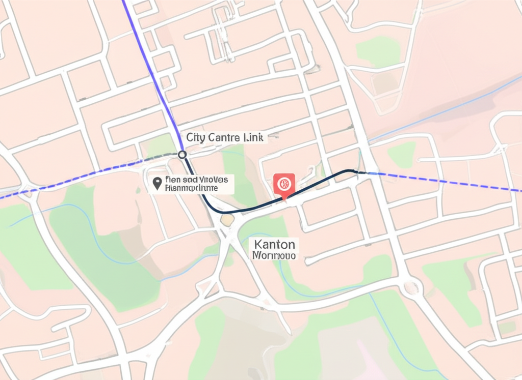 Map showing Kenton's location in Newcastle