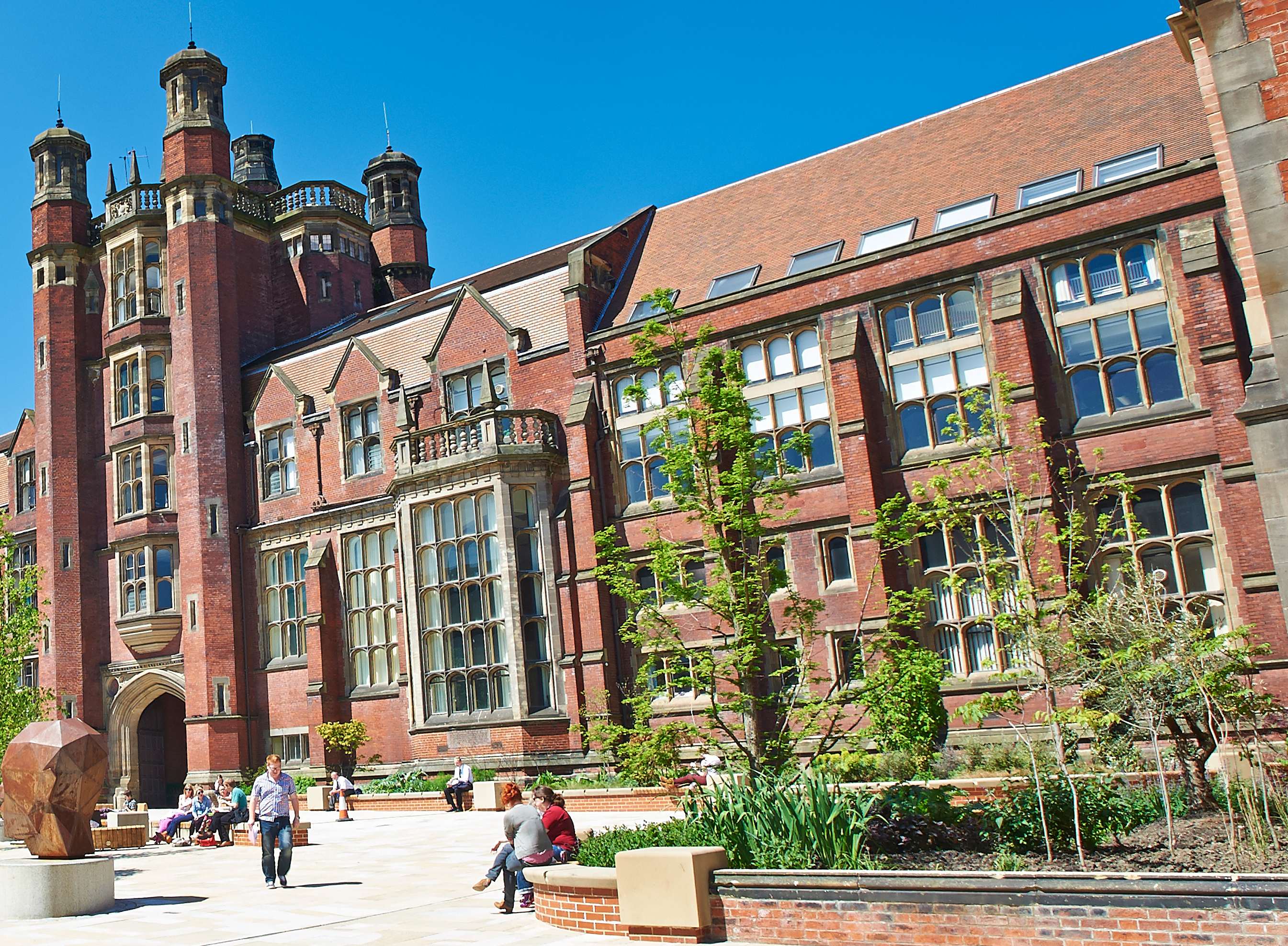 Newcastle University courtyard